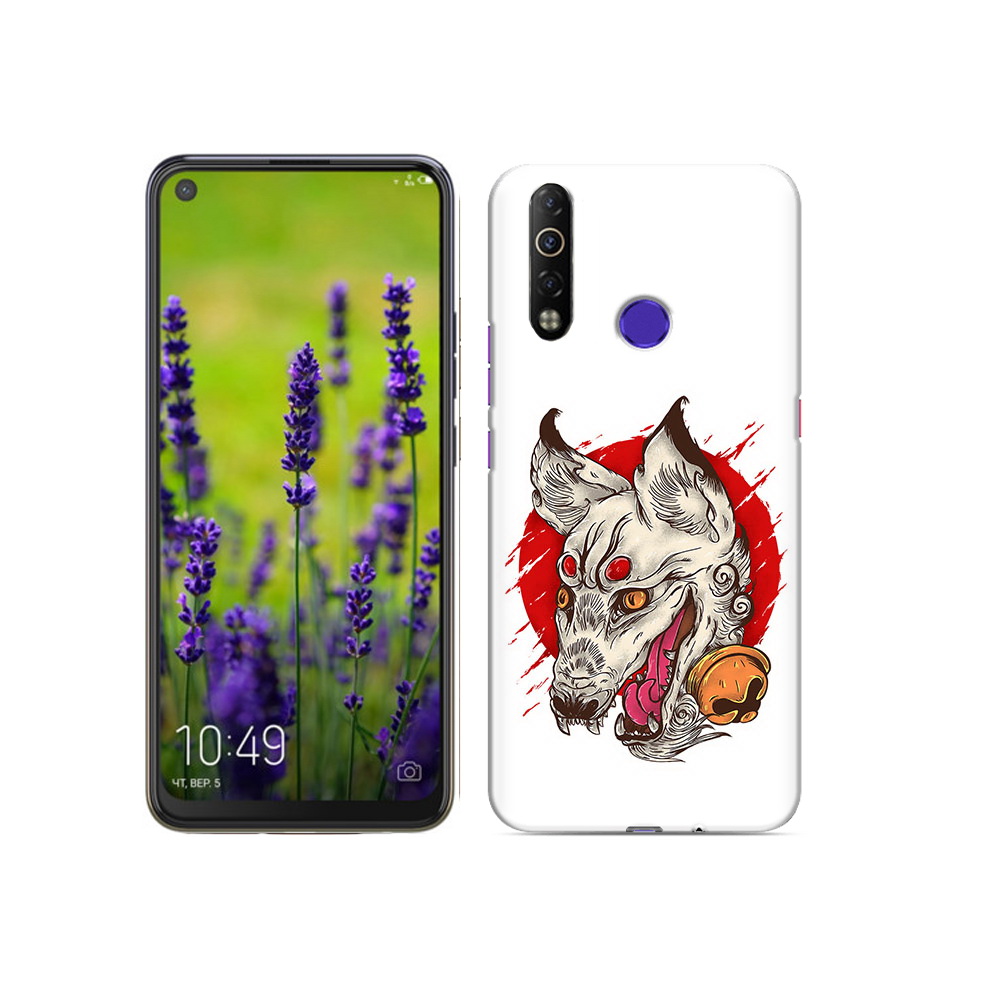 

Чехол MyPads Tocco для Tecno Camon 12 Air страшная собака, Прозрачный, Tocco