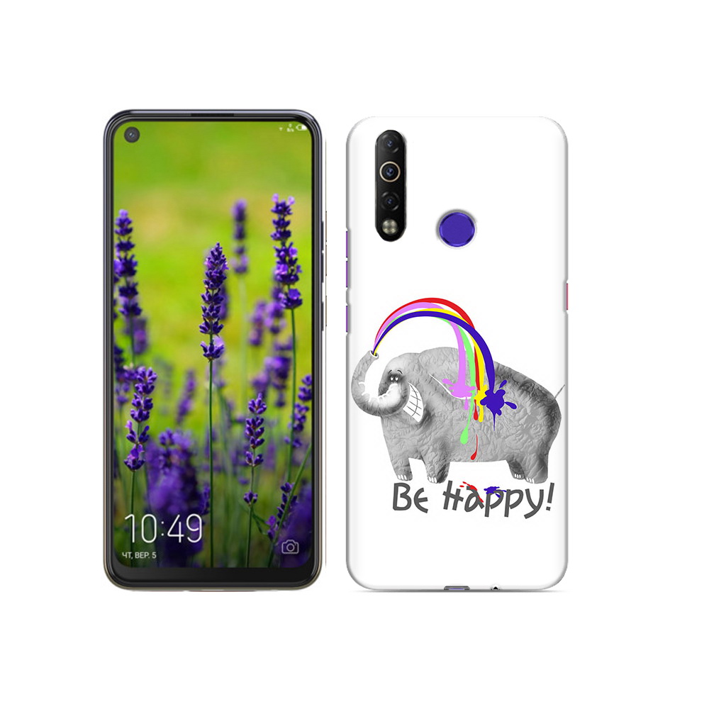 

Чехол MyPads Tocco для Tecno Camon 12 Air счастливый слон, Прозрачный, Tocco