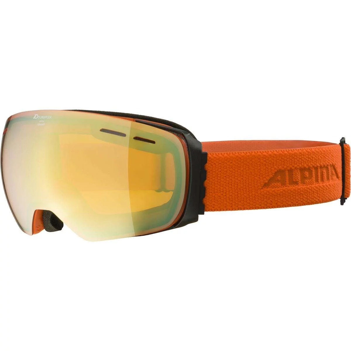 фото Очки горнолыжные alpina 2022-23 granby q-lite black-pumpkin matt