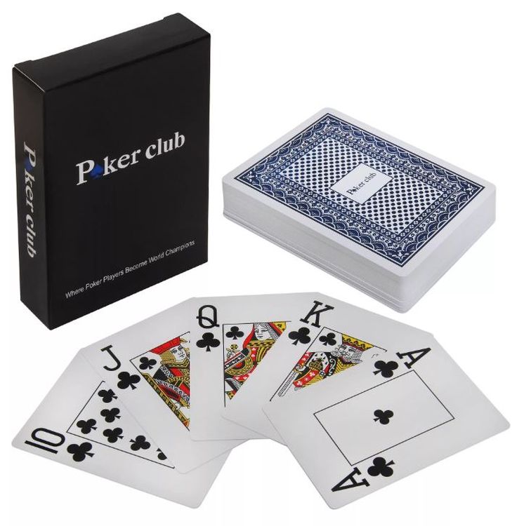 

Карты пластиковые Poker club синяя рубашка