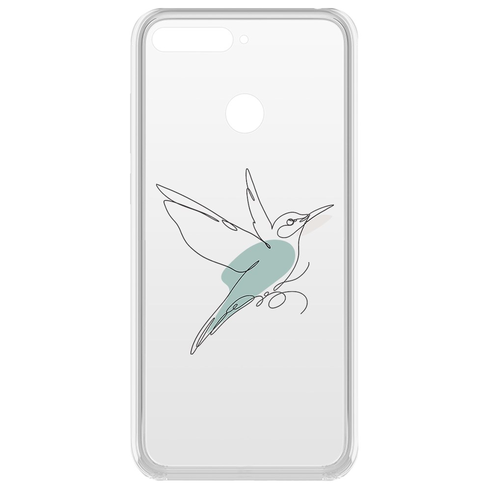 

Чехол-накладка Krutoff Clear Case Легкость для Honor 7A Pro