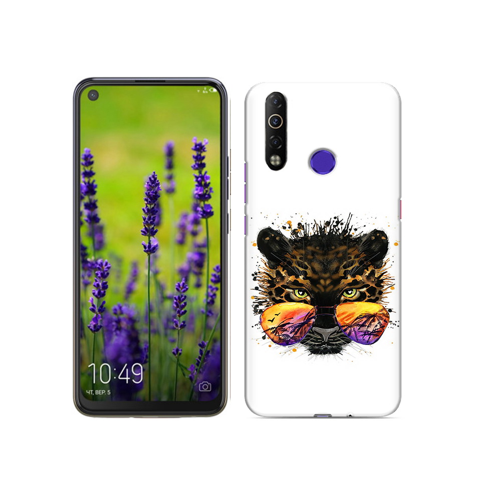 

Чехол MyPads Tocco для Tecno Camon 12 Air тропический леопард, Прозрачный, Tocco
