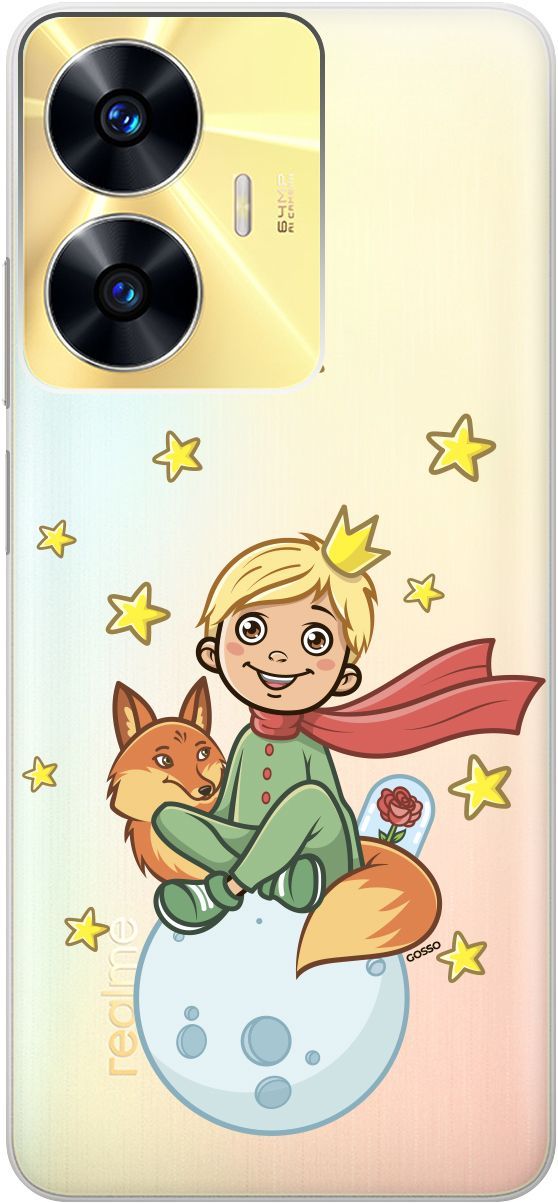 

Силиконовый чехол на Realme C55 с 3D принтом "Little Prince" прозрачный, Прозрачный;бежевый, 159499