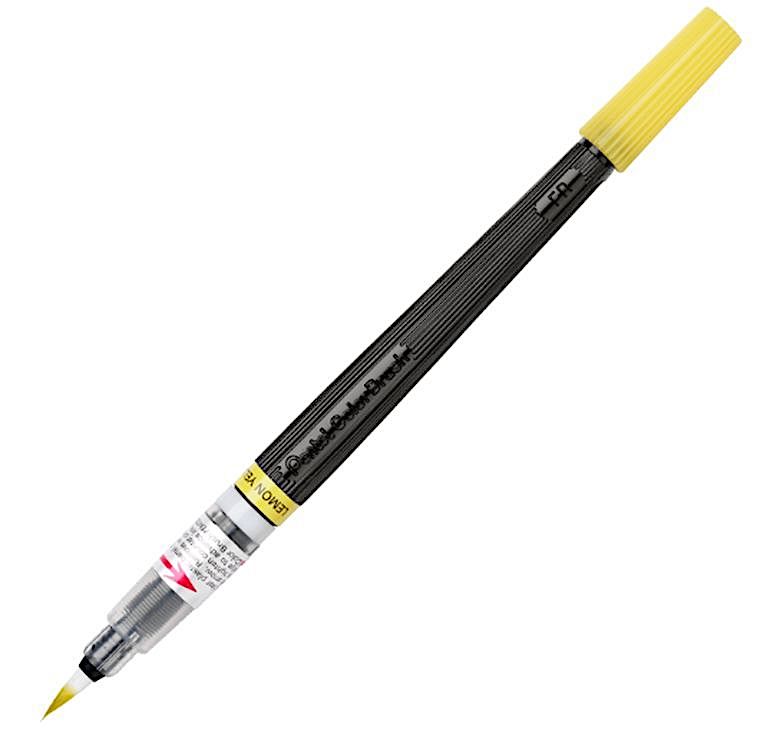 

Кисть с краской PentelColour Brush, 1-10 мм, 5 мл, цвет лимонно-желтый