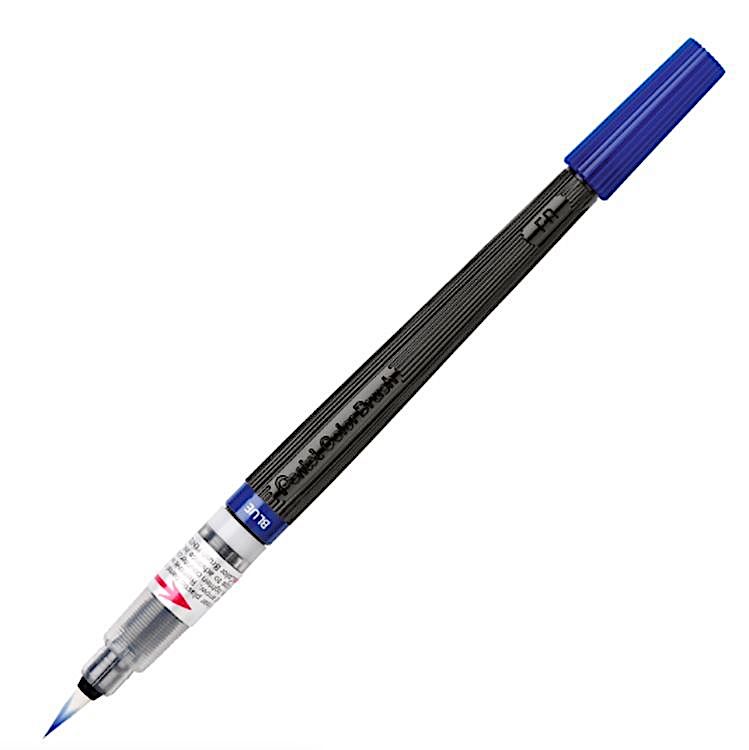 

Кисть с краской PentelColour Brush, 1-10 мм, 5 мл, цвет синий