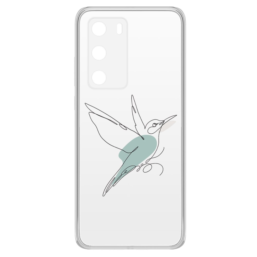 фото Чехол-накладка krutoff clear case легкость для huawei p40