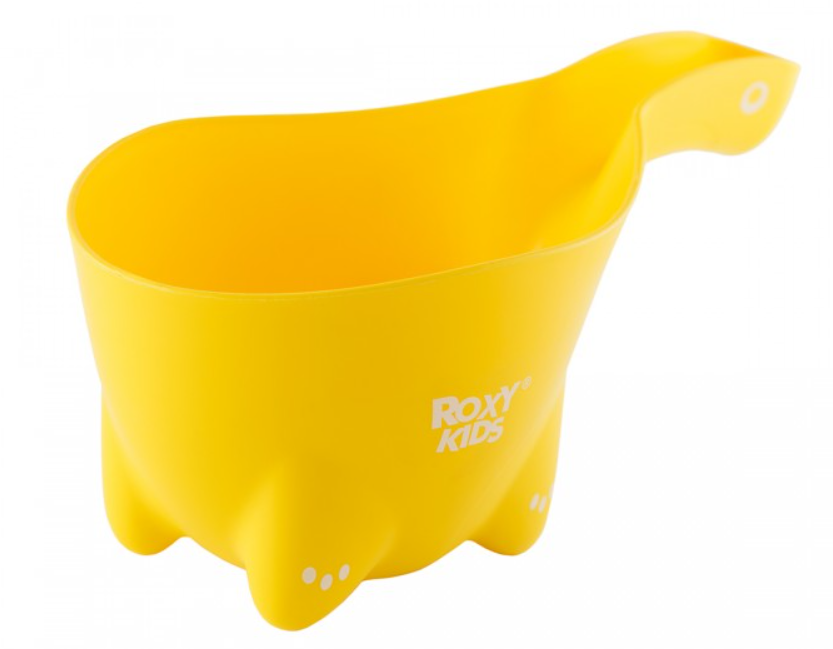 Ковшик для мытья головы Dino Scoop, 800 мл., цвет лимонный ковшик для купания roxy kids dino scoop лимонный