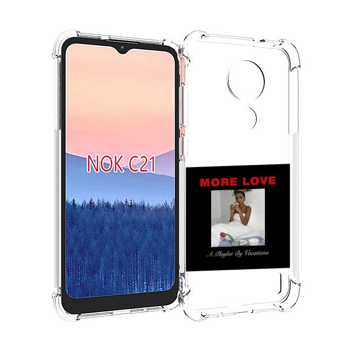 

Чехол MyPads Drake & Sade - More Love для Nokia C21, Прозрачный, Tocco