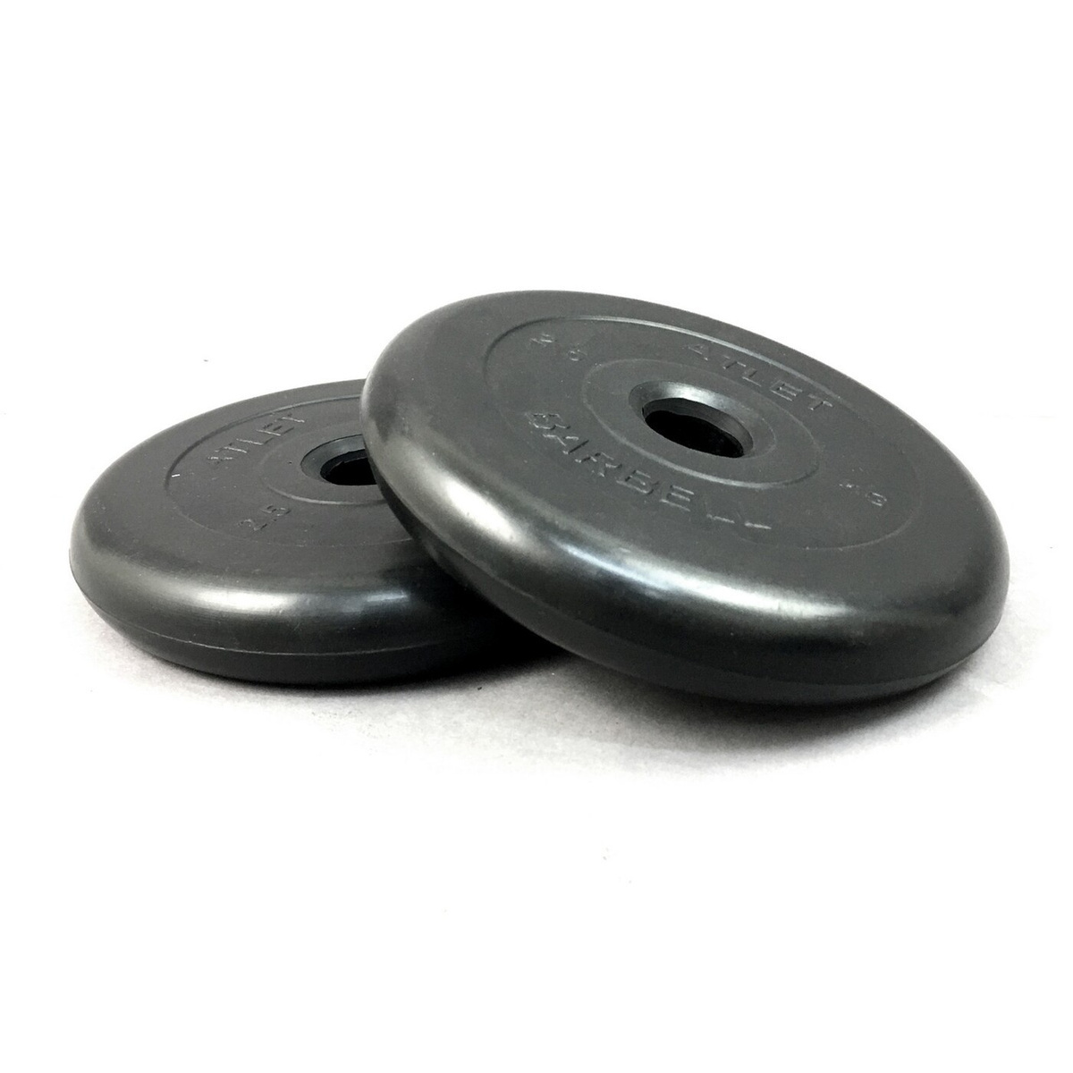 

Комплект дисков MB BARBELL Atlet Блины спортивные 2 по 2,5 кг, 26 мм, Черный, (26 мм)