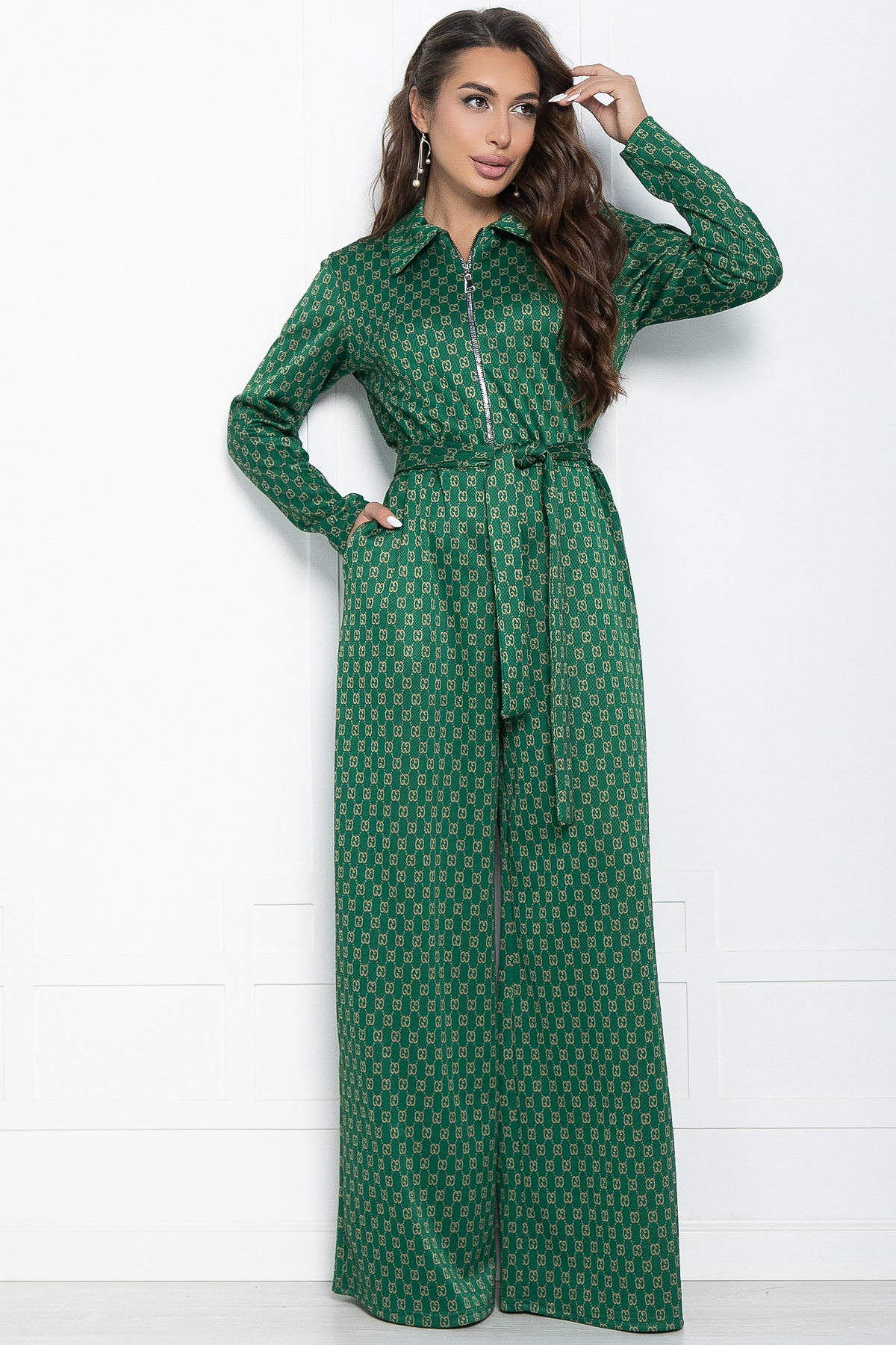 

Комбинезон женский LT Collection Марни зеленый 48 RU, Марни