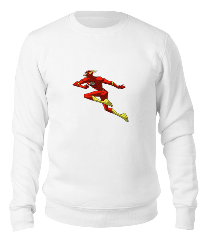 

Свитшот унисекс Printio Flash (молния) белый L, Flash (молния)