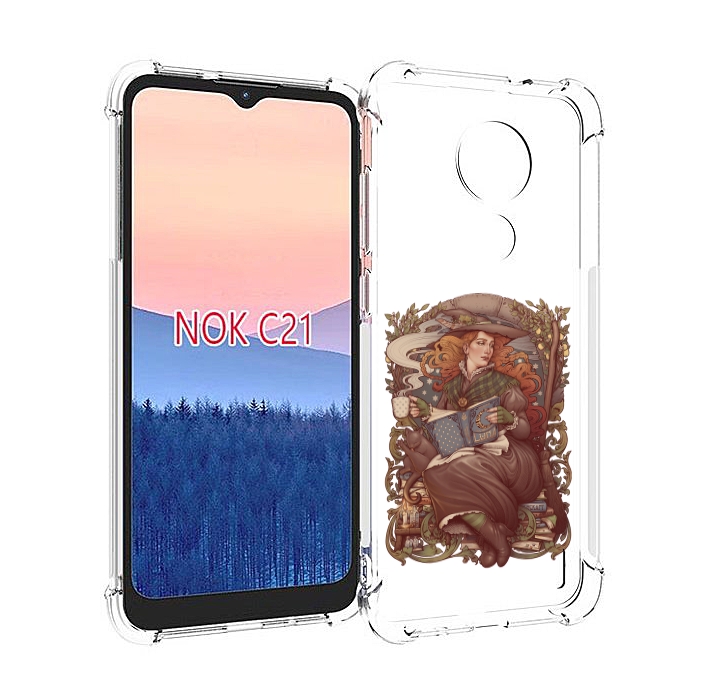 

Чехол MyPads Женские_126 для Nokia C21, Прозрачный, Tocco