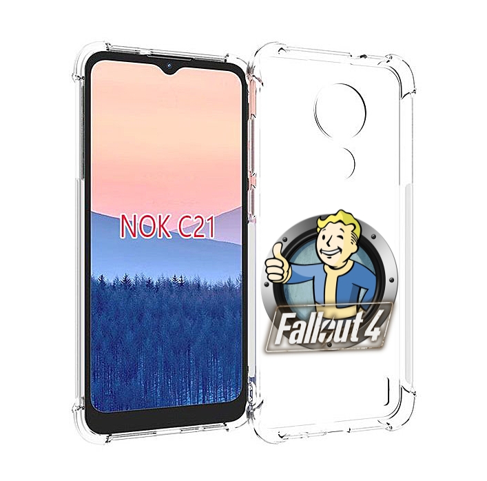 

Чехол MyPads Fallout-4 для Nokia C21, Прозрачный, Tocco