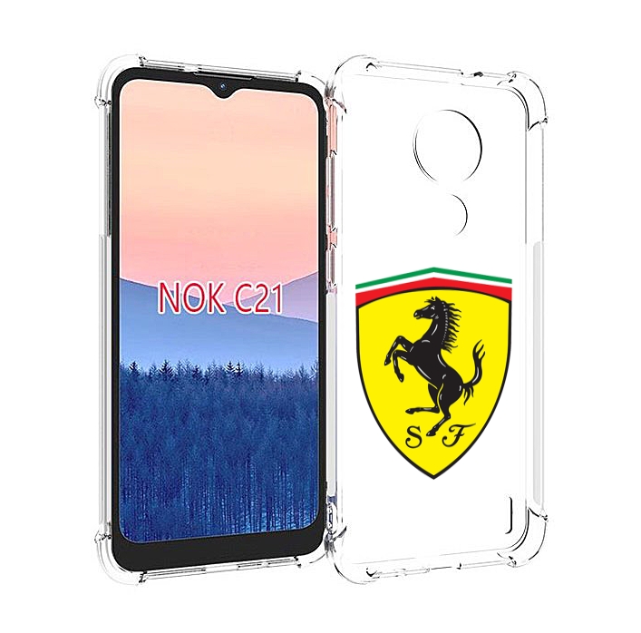 

Чехол MyPads Ferrari-3 мужской для Nokia C21, Прозрачный, Tocco