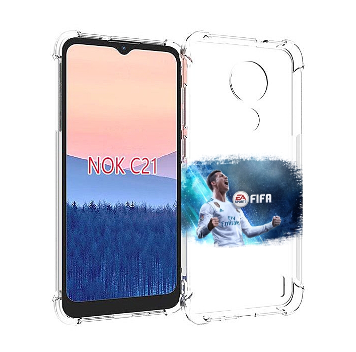 

Чехол MyPads FiFA логотип для Nokia C21, Прозрачный, Tocco