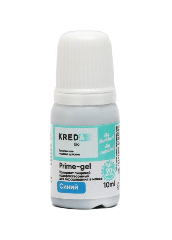 фото Краситель пищевой prime-gel, водорастворимый, синий, 10 мл kreda