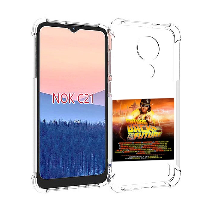 

Чехол MyPads Future - Back To The Future для Nokia C21, Прозрачный, Tocco
