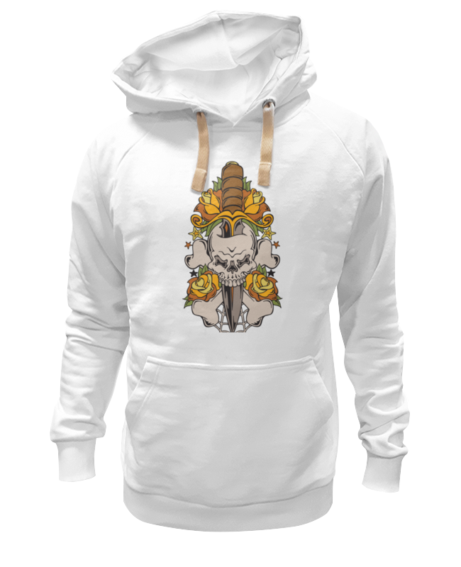 

Худи унисекс Printio Череп белое 3XL, Белый, Череп