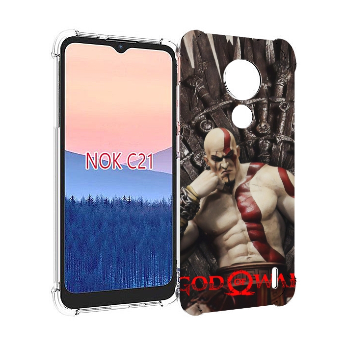 

Чехол MyPads God of War Кратос для Nokia C21, Прозрачный, Tocco