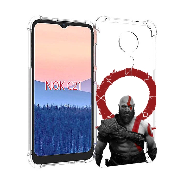 

Чехол MyPads God-of-War для Nokia C21, Прозрачный, Tocco