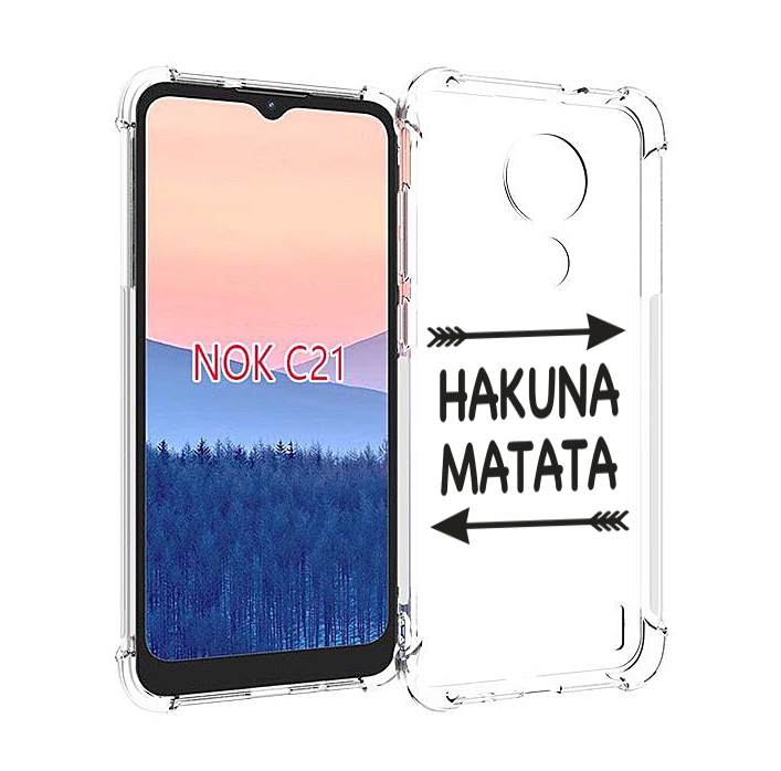 

Чехол MyPads Hakuna-Matata для Nokia C21, Прозрачный, Tocco