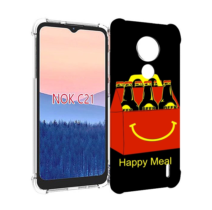 

Чехол MyPads Happy Meal для Nokia C21, Прозрачный, Tocco
