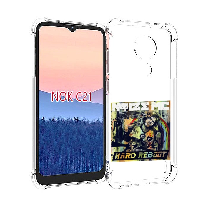 

Чехол MyPads Hard Reboot Noize MC для Nokia C21, Прозрачный, Tocco