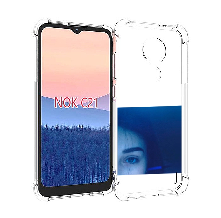 

Чехол MyPads Hate Love face для Nokia C21, Прозрачный, Tocco