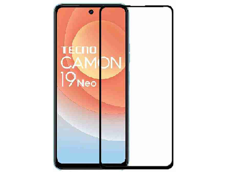 фото Защитное стекло neypo для tecno camon 19 neo full glue glass black frame nfgl54896