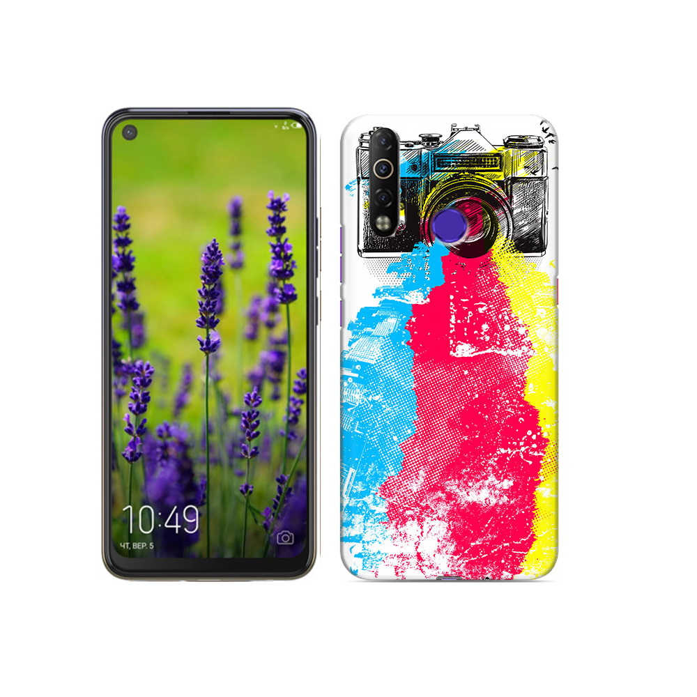 фото Чехол mypads tocco для tecno camon 12 air цветной фотоаппарат