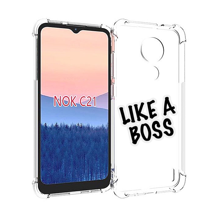 

Чехол MyPads Like-a-boss для Nokia C21, Прозрачный, Tocco
