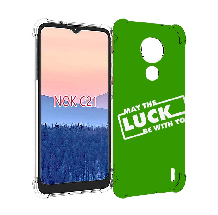 

Чехол MyPads Luck green для Nokia C21, Прозрачный, Tocco