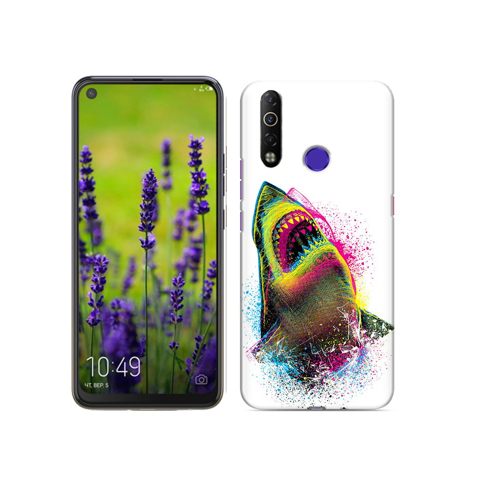 

Чехол MyPads Tocco для Tecno Camon 12 Air челюсти-2, Прозрачный, Tocco