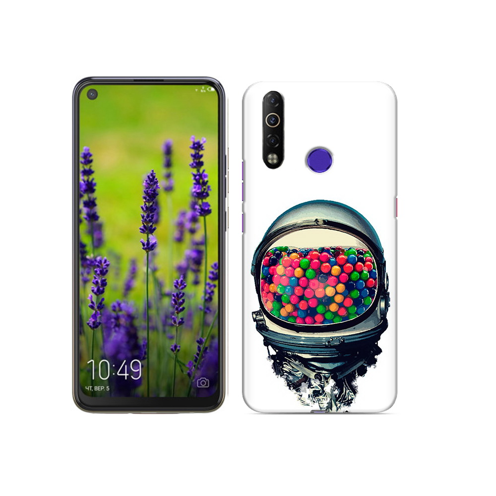 

Чехол MyPads Tocco для Tecno Camon 12 Air шлем космонавта, Прозрачный, Tocco