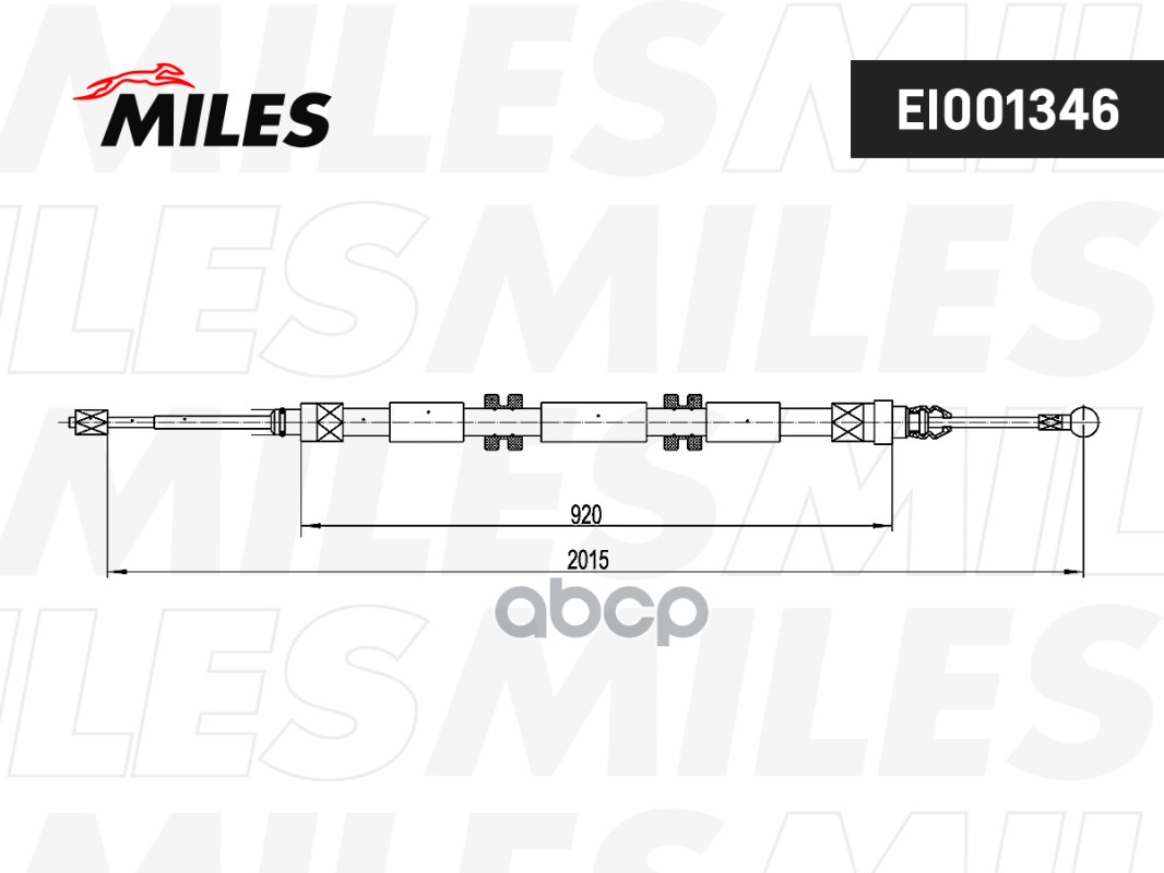 

Трос Стояночного Тормоза Kangoo (Iii) Ei001346 Miles арт. EI001346