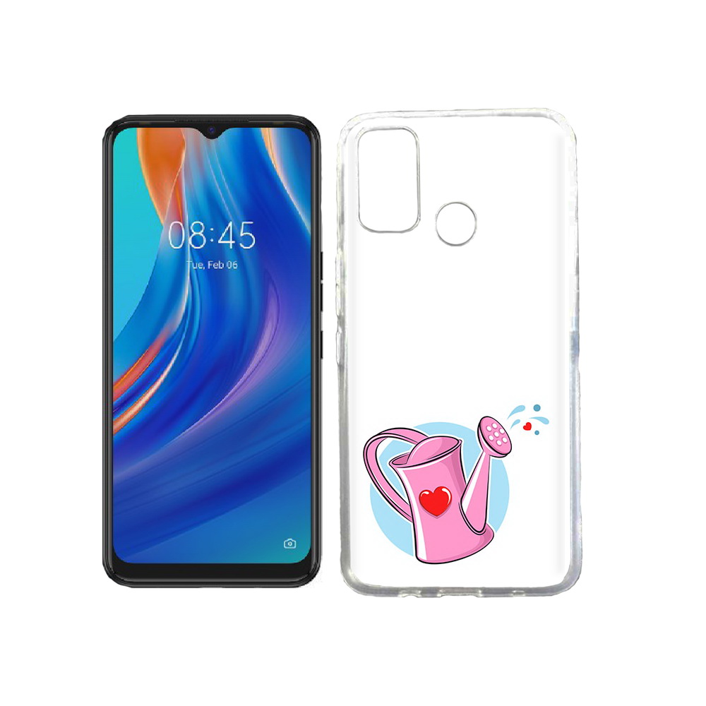 

Чехол MyPads Tocco для Tecno Spark 7T Лейка любви 14 февраля, Прозрачный, Tocco