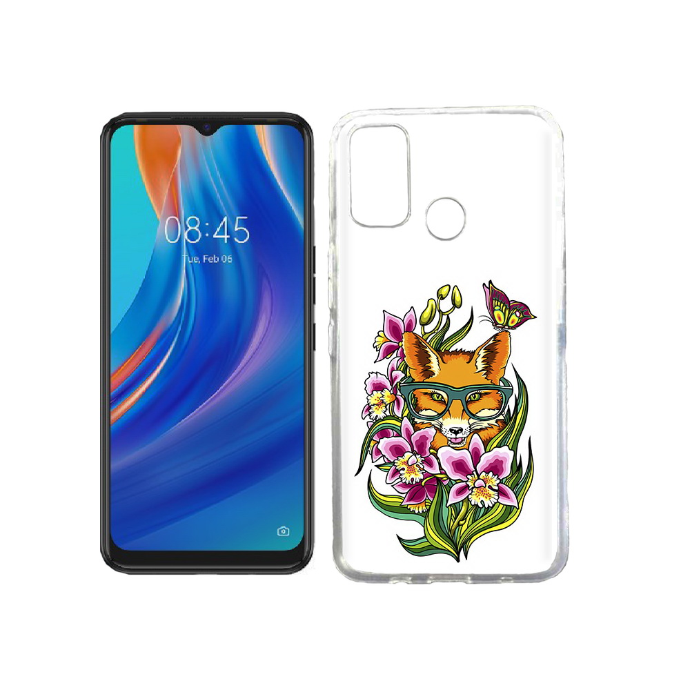 

Чехол MyPads Tocco для Tecno Spark 7T Лиса в цветах, Прозрачный, Tocco