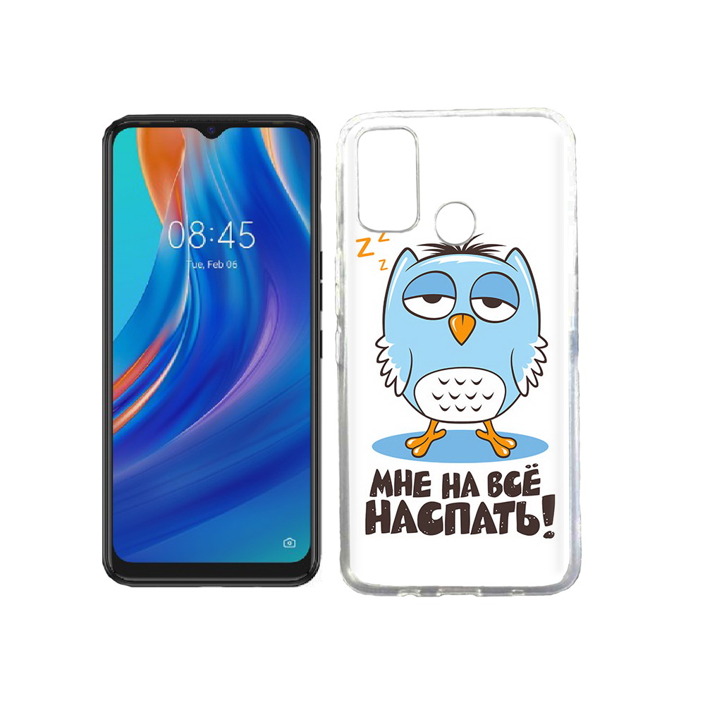 

Чехол MyPads Tocco для Tecno Spark 7T Мне на все наспать, Прозрачный, Tocco