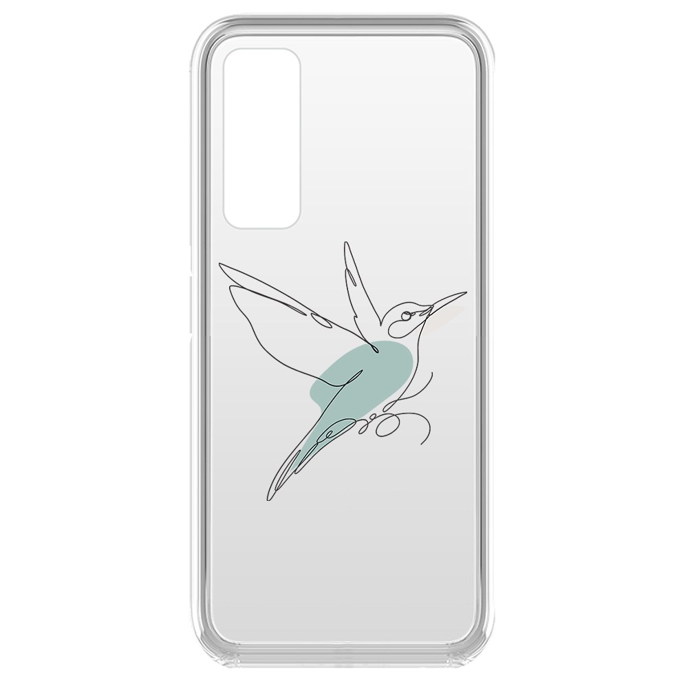 фото Чехол-накладка krutoff clear case легкость для huawei p smart (2021)