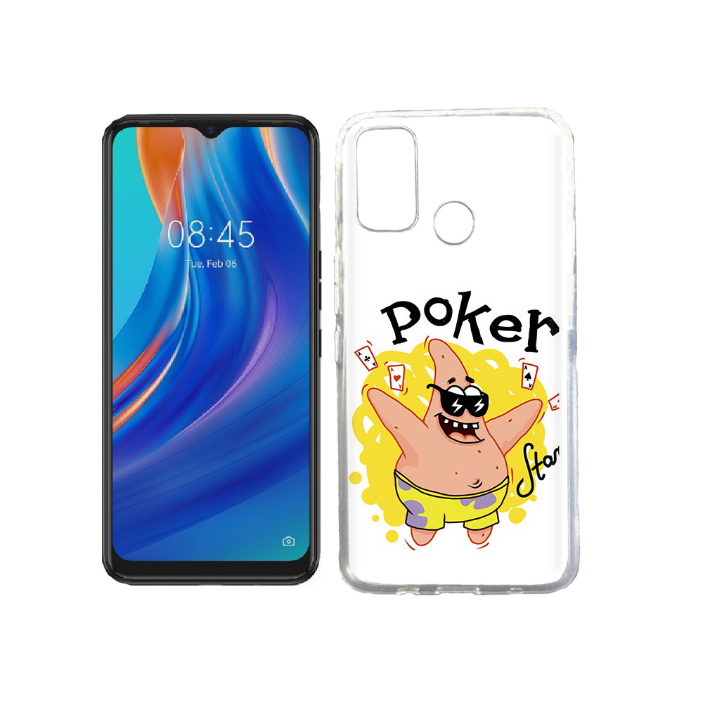 

Чехол MyPads Tocco для Tecno Spark 7T Патрик, Прозрачный, Tocco