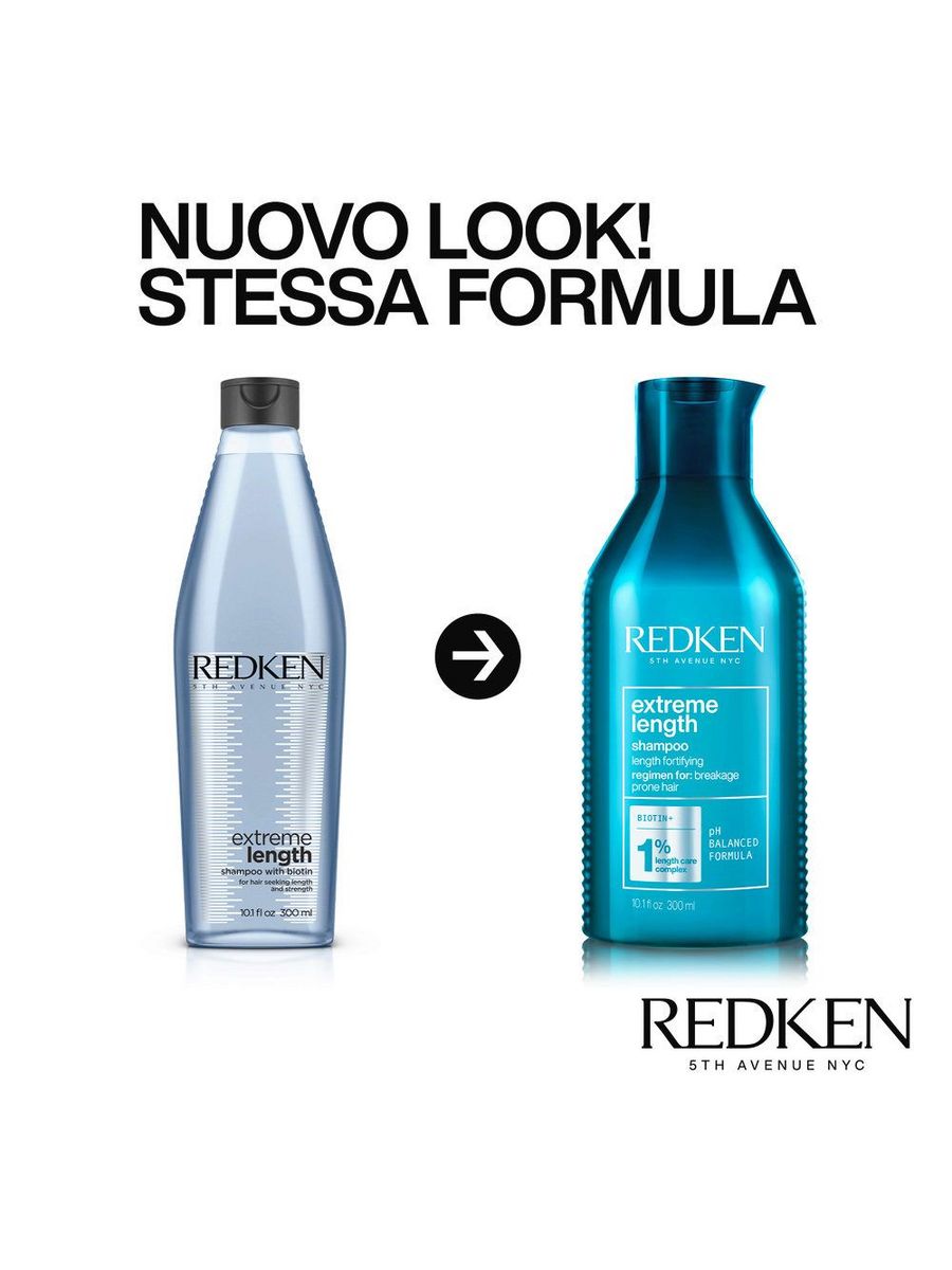 Шампунь Redken Extreme Length 300 мл redken укрепляющий шампунь extreme length с биотином 300