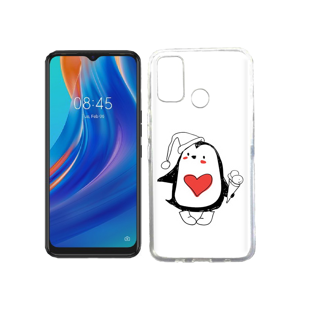 

Чехол MyPads Tocco для Tecno Spark 7T Пингвин с мороженым, Прозрачный, Tocco