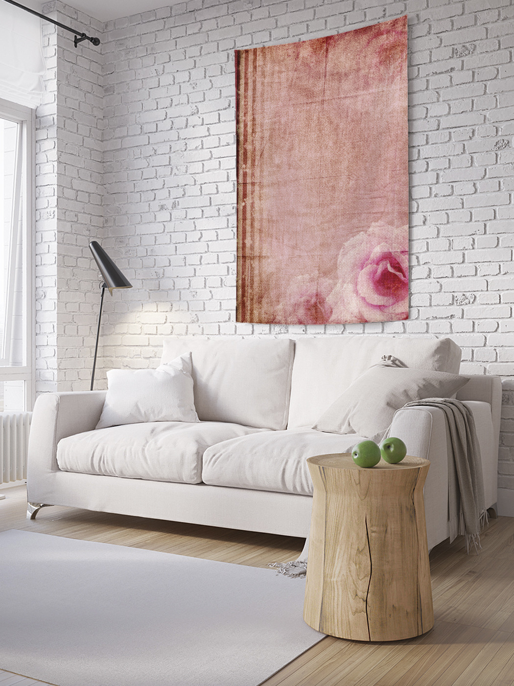 

Вертикальное фотопанно на стену JoyArty Роза гранж 100x150 см, Роза гранж