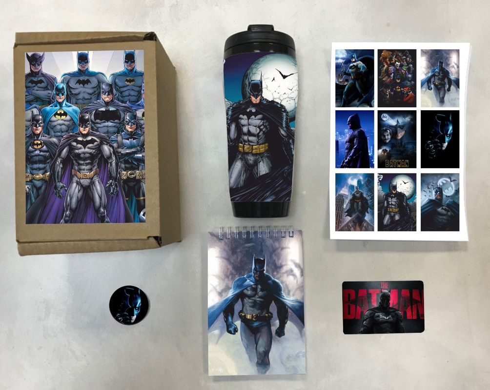 

Бокс с подарком Бэтмен, The Batman, Box-310822-12, 5 предметов, Бежевый, Бэтмен, The Batman