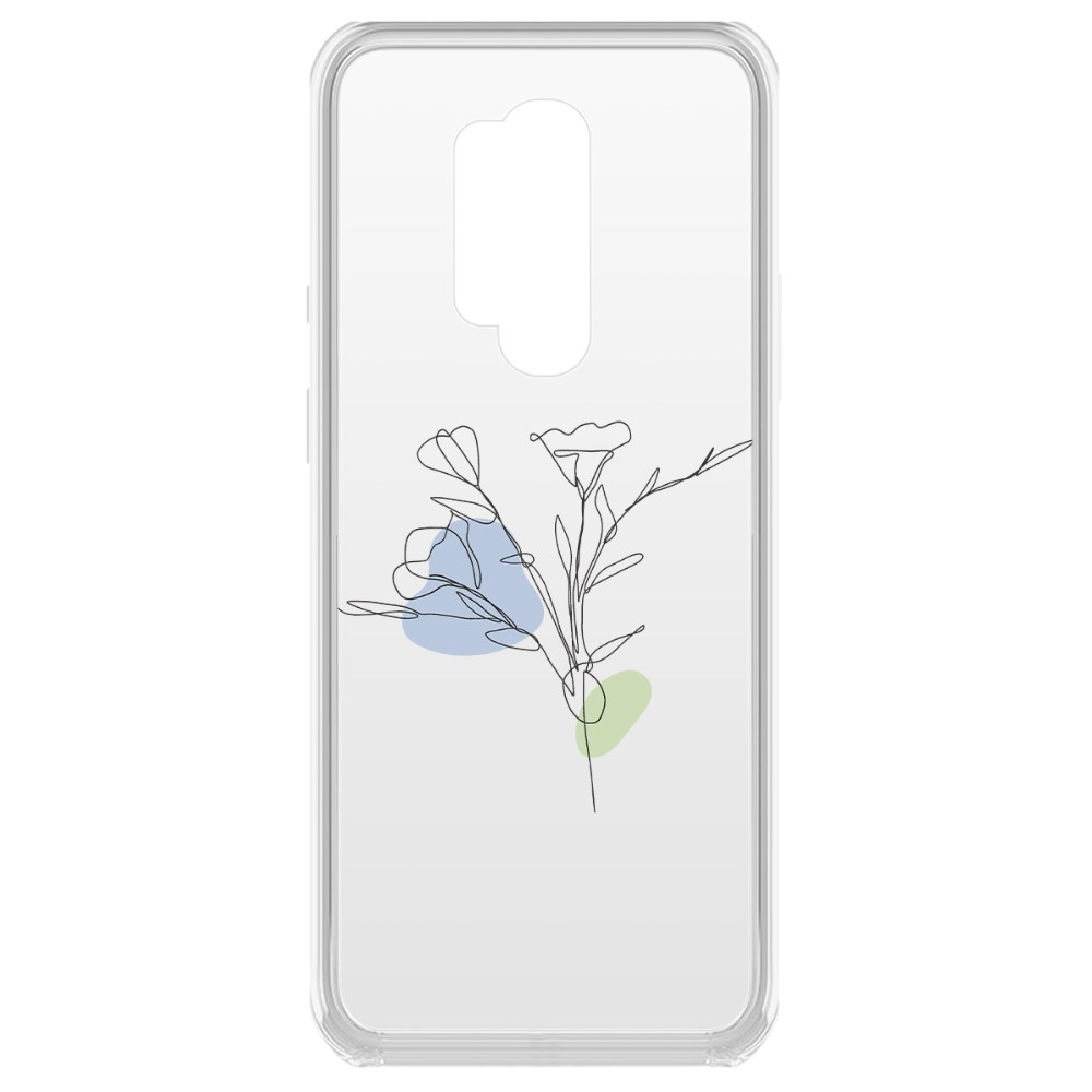 

Чехол-накладка Krutoff Clear Case Эустома для OnePlus 8 Pro