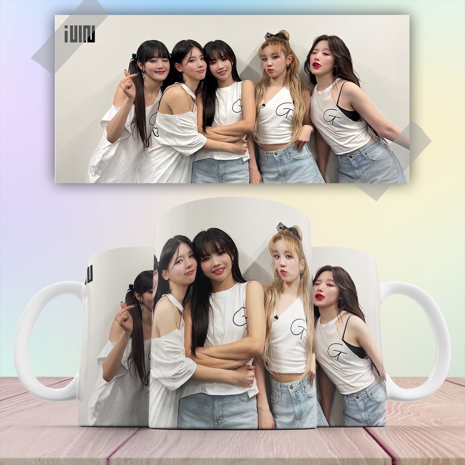 

Кружка Айдл Квинкард К-ПОП I-Dle - Queencard K-POP с принтом 330 мл