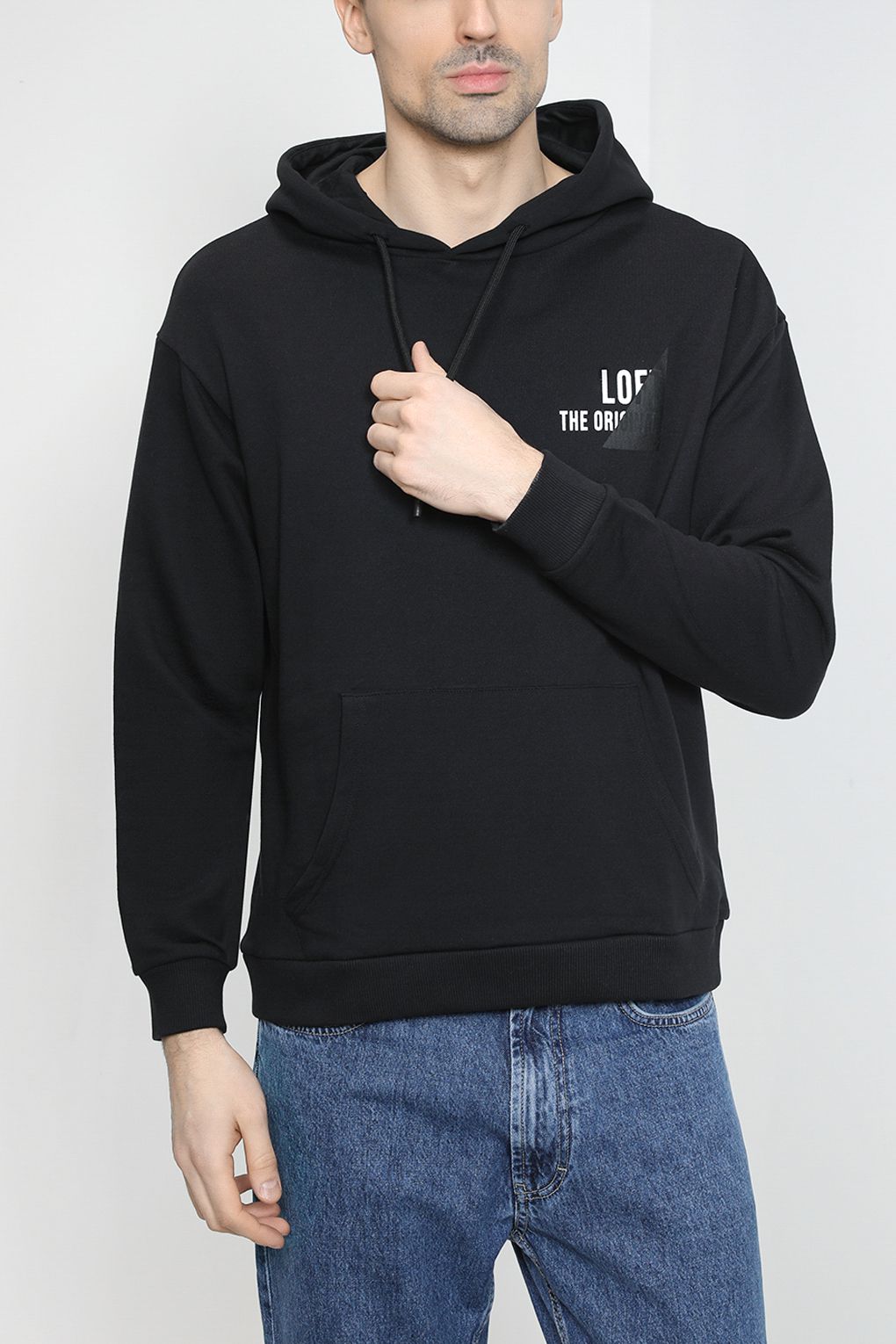 

Худи мужское Loft LF2031072 черное M, Черный, LF2031072