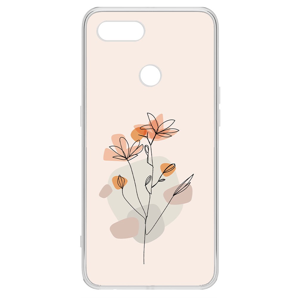 фото Чехол-накладка krutoff clear case ромашки для oppo a12
