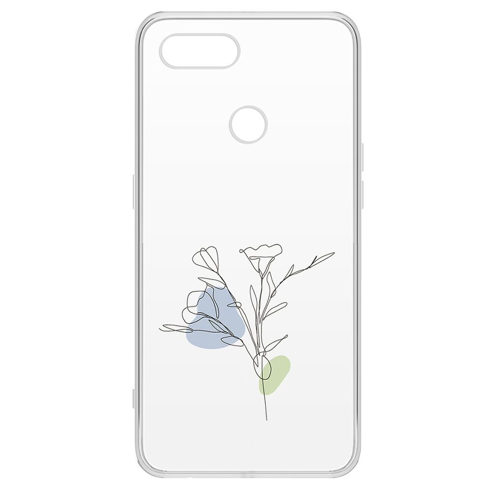 

Чехол-накладка Krutoff Clear Case Эустома для Oppo A12, Прозрачный