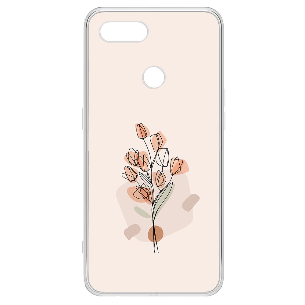 

Чехол-накладка Krutoff Clear Case Букет тюльпанов для Oppo A11k, Прозрачный